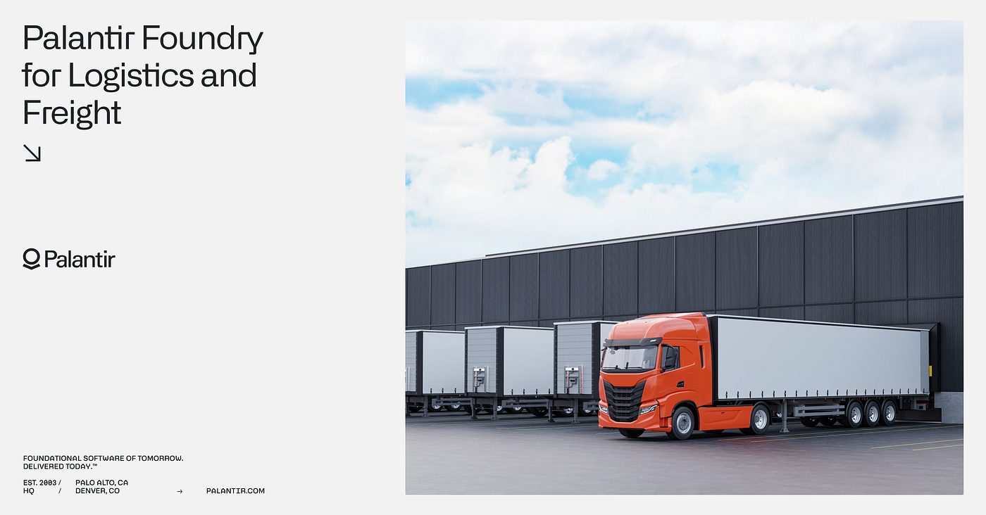 Palantir Foundry for Logistics and Freight